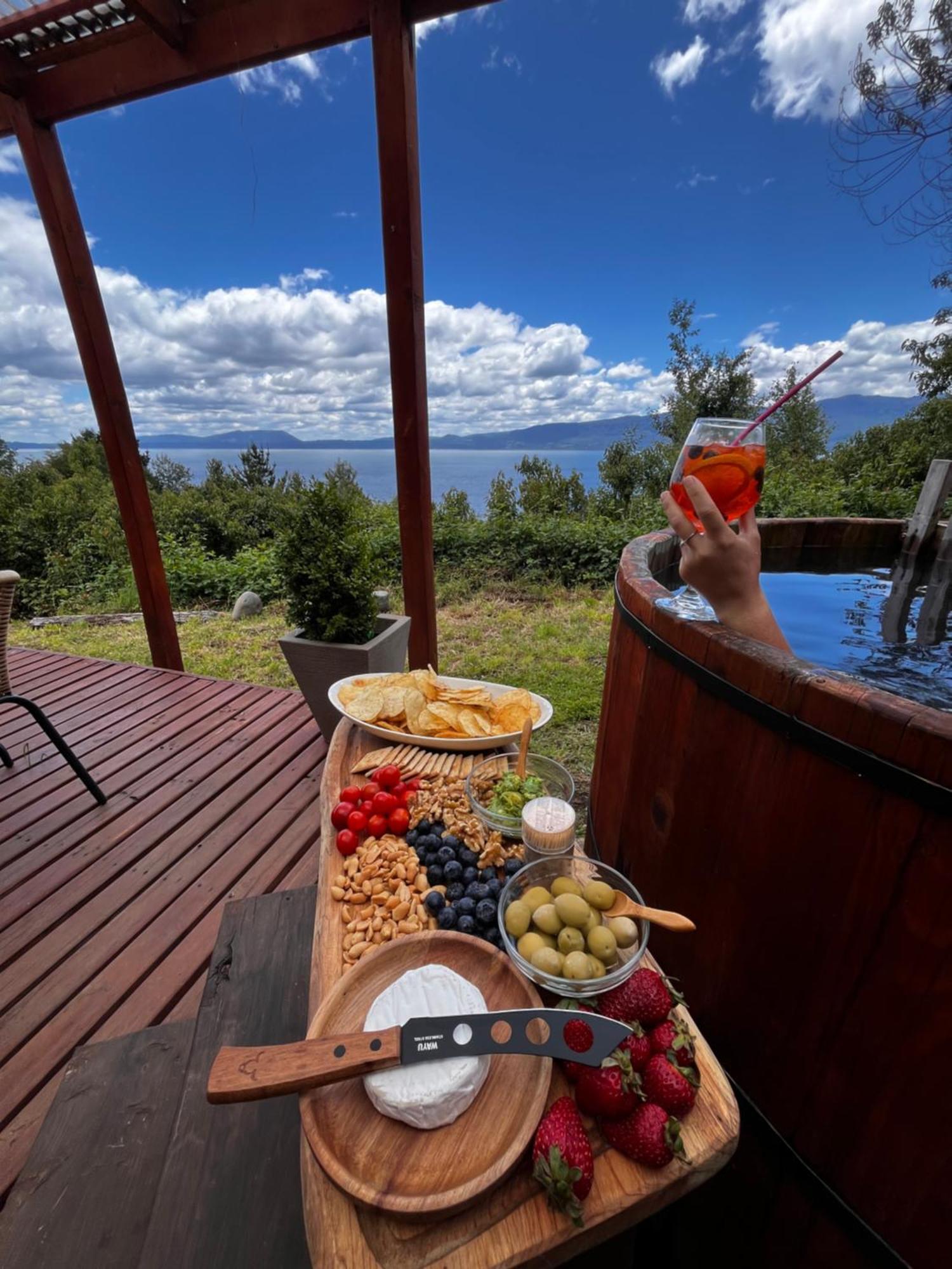 Cabanas Ayalen Con Vista Al Lago 普孔 外观 照片